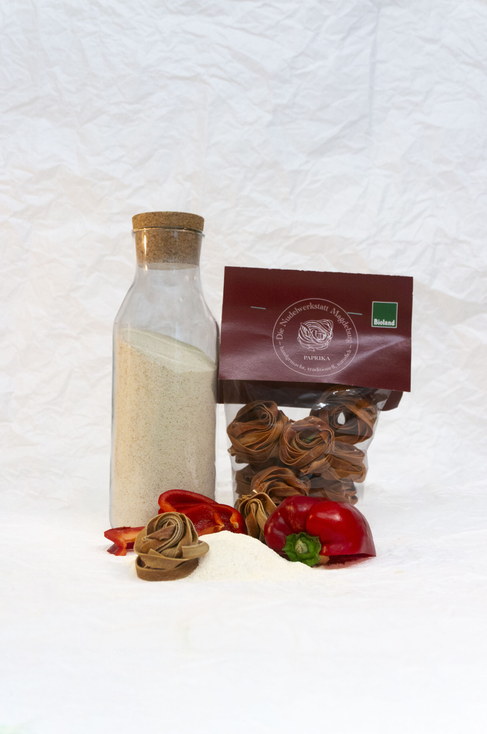 Bandnudeln Paprika